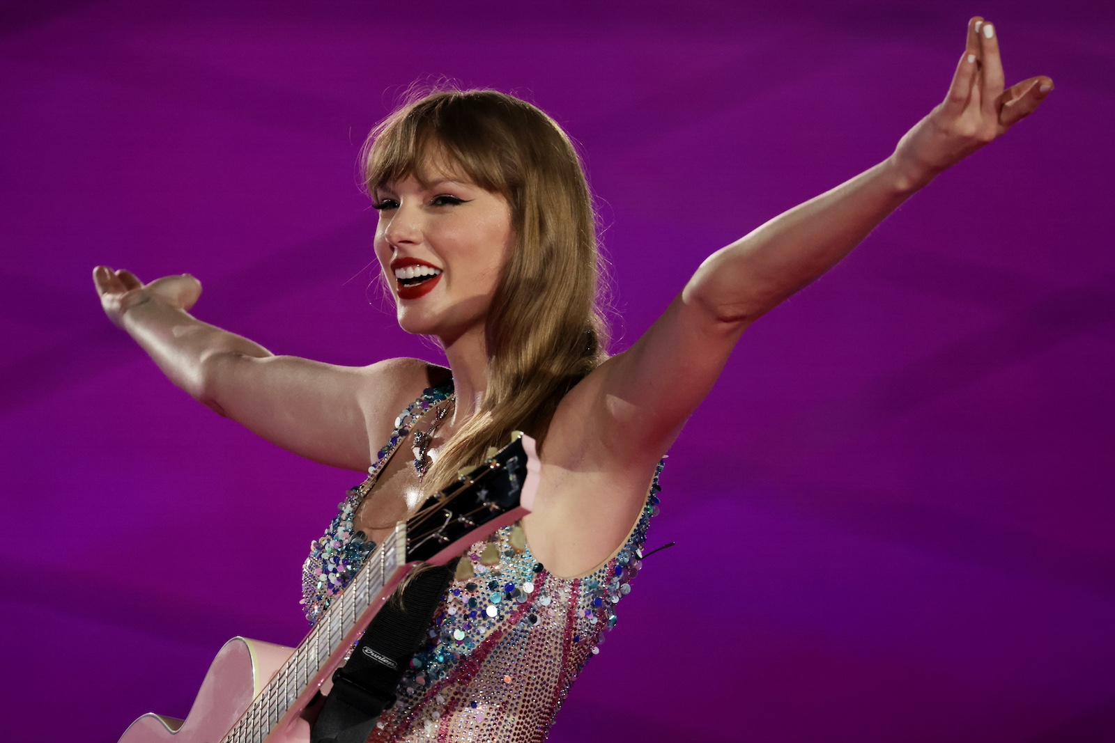 Taylor Swift performs Eras Tour in Singapore in 2024