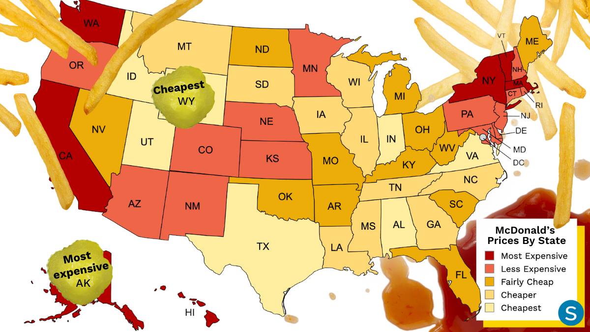 Here’s how much McDonald’s costs in every state