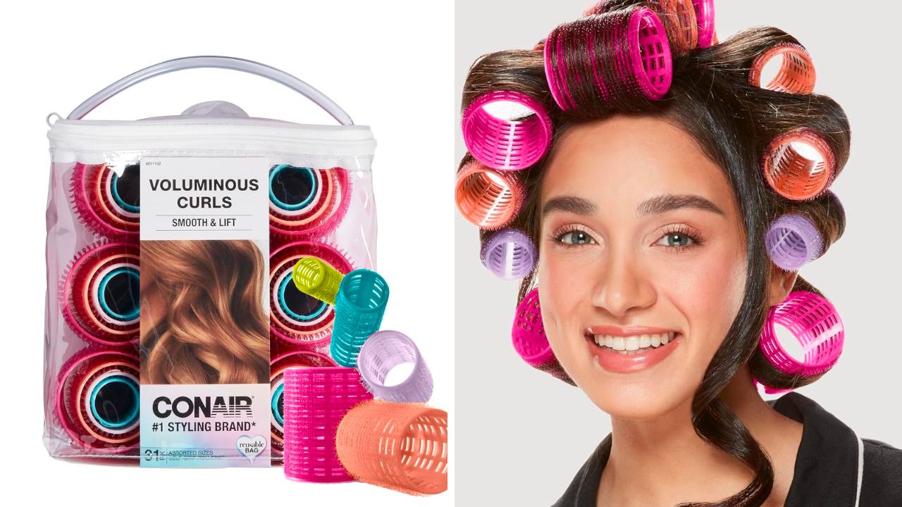 Conair Heatless Hair Curler Assorted Sizes and Colors Hair Rollers