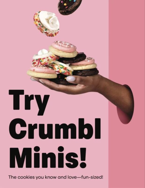Crumbl Cookies Mini Monday announcement photo