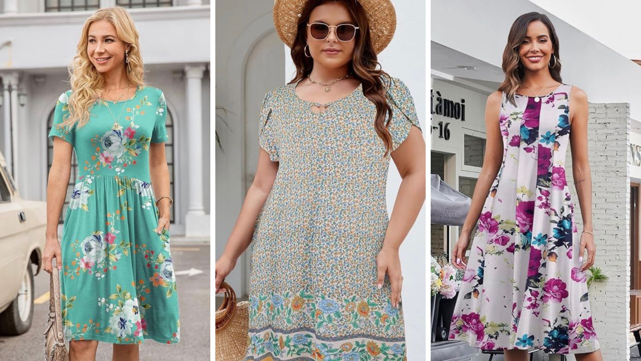 floral dresses with pockets